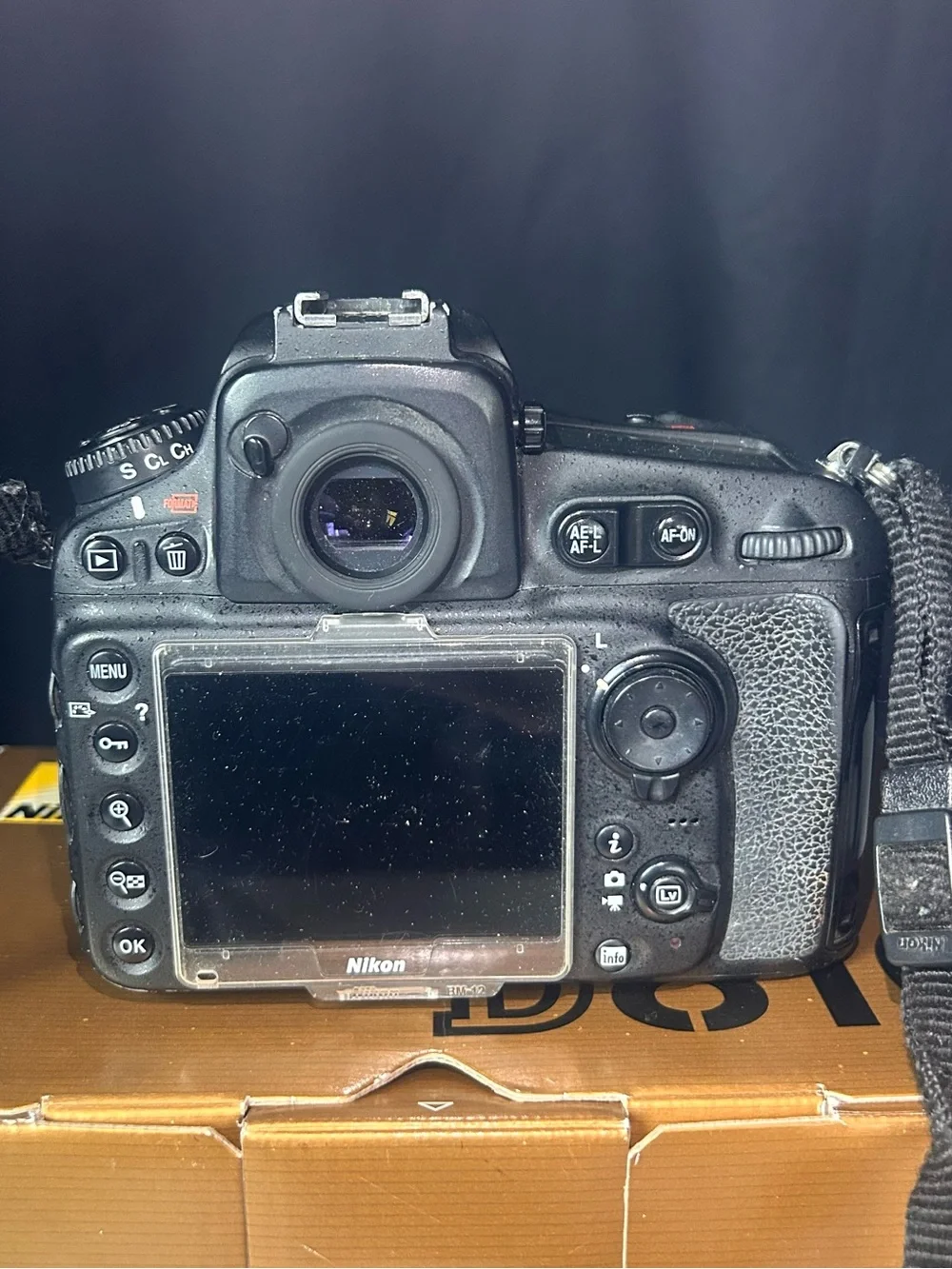 Nikon D810 DSLR with Black Body and Black Lenses